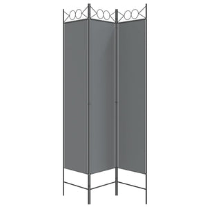 Galleria Design 3-Panel Room Divider Anthracite 120x200 cm Fabric