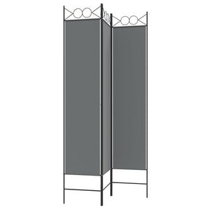 Galleria Design 3-Panel Room Divider Anthracite 120x200 cm Fabric