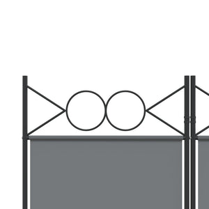 Galleria Design 3-Panel Room Divider Anthracite 120x200 cm Fabric