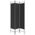 Galleria Design 3-Panel Room Divider Black 120x200 cm Fabric