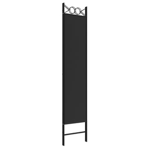 Galleria Design 3-Panel Room Divider Black 120x200 cm Fabric