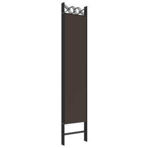 Galleria Design 5-Panel Room Divider Brown 200x200 cm Fabric