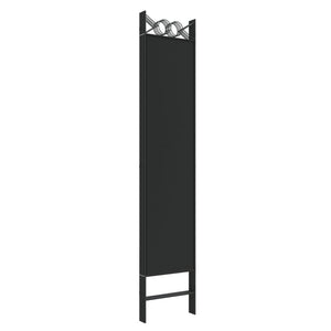 Galleria Design 5-Panel Room Divider Black 200x200 cm Fabric