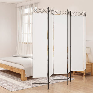 Galleria Design 6-Panel Room Divider White 240x200 cm Fabric