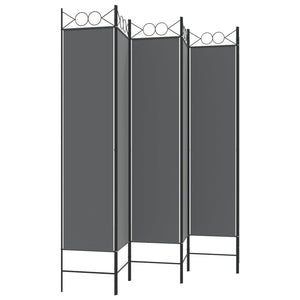 Galleria Design 6-Panel Room Divider Anthracite 240x200 cm Fabric