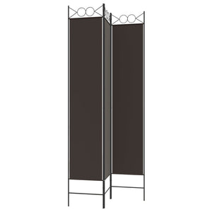 Galleria Design 3-Panel Room Divider Brown 120x220 cm Fabric