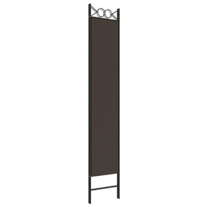 Galleria Design 3-Panel Room Divider Brown 120x220 cm Fabric