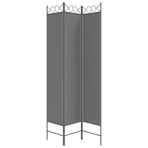 Galleria Design 3-Panel Room Divider Anthracite 120x220 cm Fabric