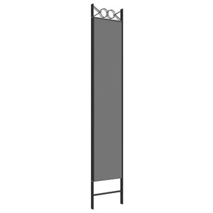 Galleria Design 3-Panel Room Divider Anthracite 120x220 cm Fabric