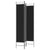 Galleria Design 3-Panel Room Divider Black 120x220 cm Fabric