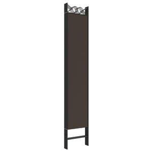 Galleria Design 6-Panel Room Divider Brown 240x220 cm Fabric