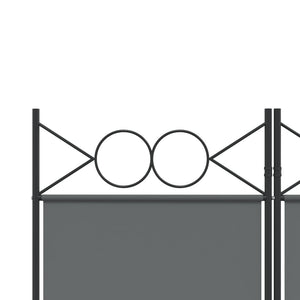 Galleria Design 6-Panel Room Divider Anthracite 240x220 cm Fabric