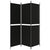 Galleria Design 3-Panel Room Divider Black 150x180 cm Fabric