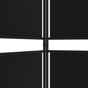 Galleria Design 3-Panel Room Divider Black 150x180 cm Fabric