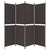 Galleria Design 4-Panel Room Divider Brown 200x180 cm Fabric