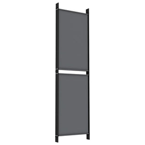 Galleria Design 5-Panel Room Divider Anthracite 250x180 cm Fabric