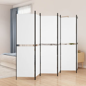 Galleria Design 6-Panel Room Divider White 300x180 cm Fabric