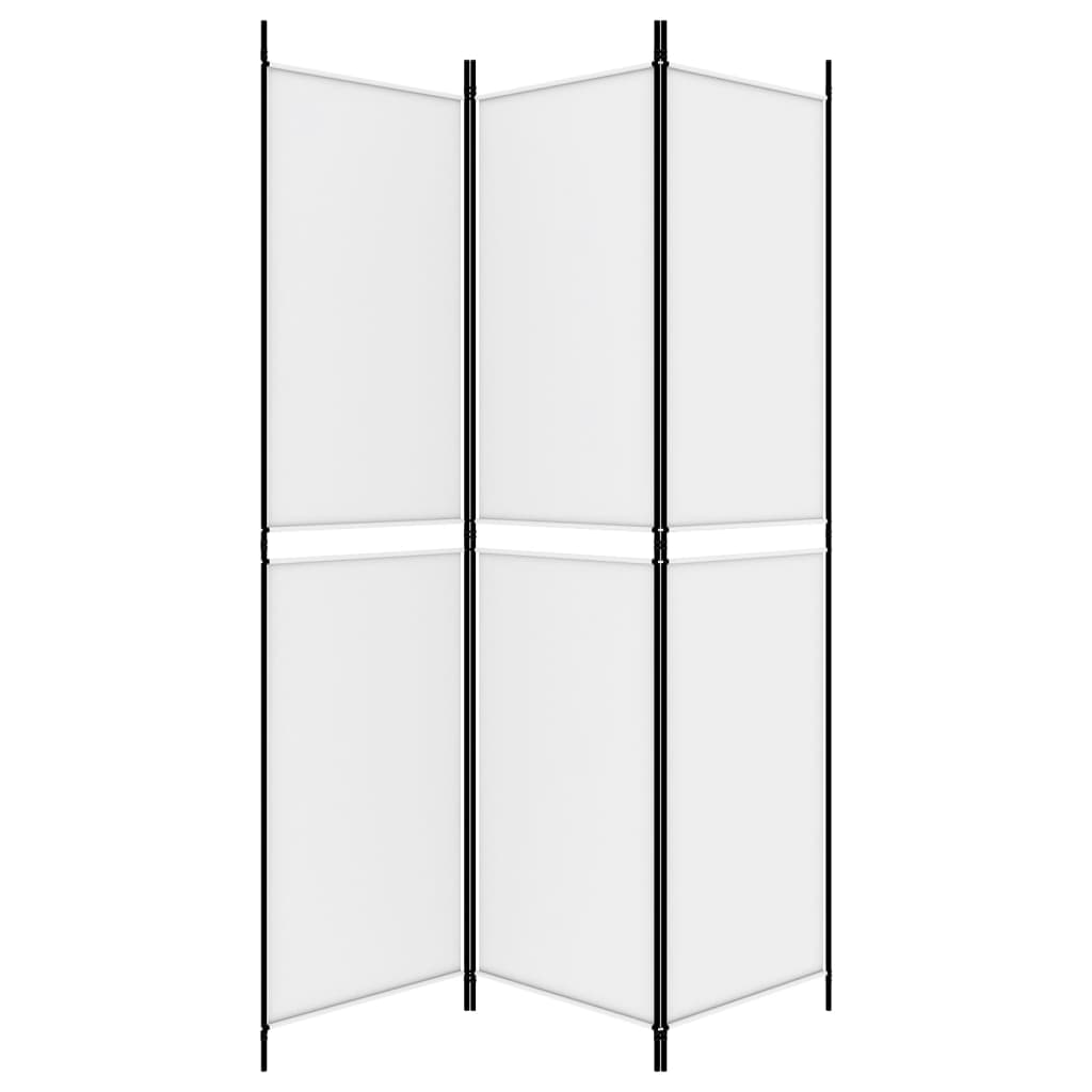 Galleria Design 3-Panel Room Divider White 150x200 cm Fabric