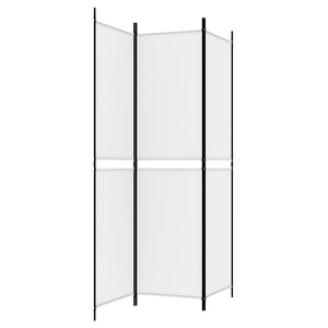 Galleria Design 3-Panel Room Divider White 150x200 cm Fabric