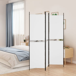 Galleria Design 3-Panel Room Divider White 150x200 cm Fabric