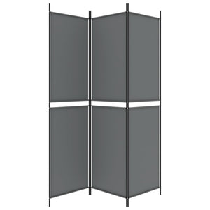 Galleria Design 3-Panel Room Divider Anthracite 150x200 cm Fabric