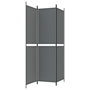 Galleria Design 3-Panel Room Divider Anthracite 150x200 cm Fabric