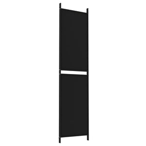 Galleria Design 3-Panel Room Divider Black 150x200 cm Fabric