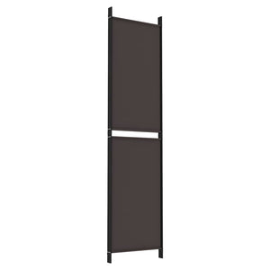 Galleria Design 4-Panel Room Divider Brown 200x200 cm Fabric