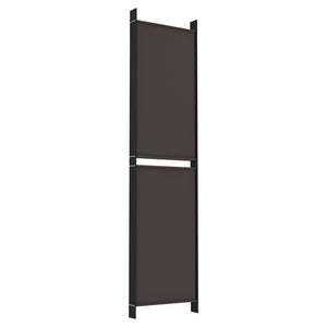 Galleria Design 5-Panel Room Divider Brown 250x200 cm Fabric