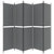 Galleria Design 5-Panel Room Divider Anthracite 250x200 cm Fabric