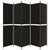 Galleria Design 5-Panel Room Divider Black 250x200 cm Fabric