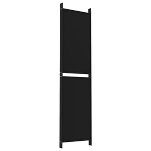 Galleria Design 5-Panel Room Divider Black 250x200 cm Fabric