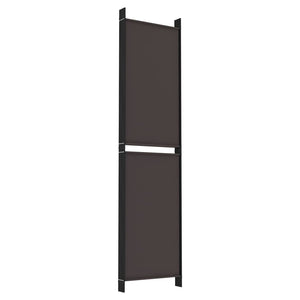 Galleria Design 6-Panel Room Divider Brown 300x200 cm Fabric