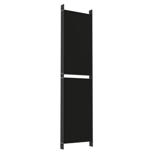 Galleria Design 6-Panel Room Divider Black 300x200 cm Fabric