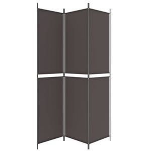 Galleria Design 3-Panel Room Divider Brown 150x220 cm Fabric