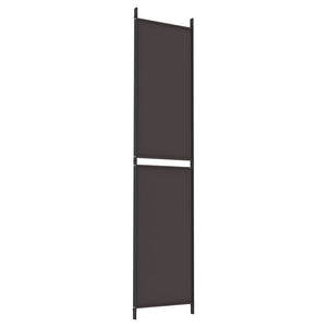 Galleria Design 3-Panel Room Divider Brown 150x220 cm Fabric