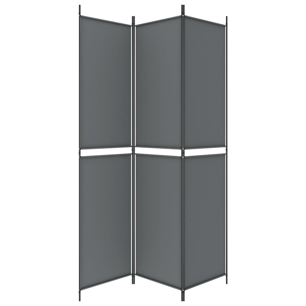 Galleria Design 3-Panel Room Divider Anthracite 150x220 cm Fabric