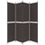 Galleria Design 4-Panel Room Divider Brown 200x220 cm Fabric