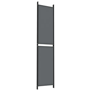 Galleria Design 4-Panel Room Divider Anthracite 200x220 cm Fabric