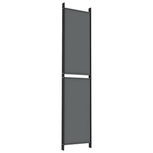 Galleria Design 5-Panel Room Divider Anthracite 250x220 cm Fabric