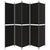 Galleria Design 5-Panel Room Divider Black 250x220 cm Fabric