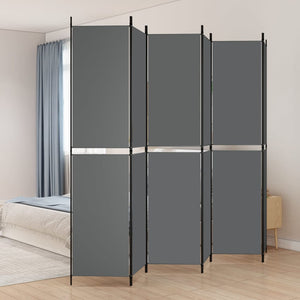 Galleria Design 6-Panel Room Divider Anthracite 300x220 cm Fabric