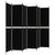 Galleria Design 6-Panel Room Divider Black 300x220 cm Fabric