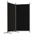 Galleria Design 2-Panel Room Divider Black 175x180 cm Fabric