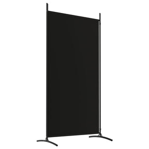 Galleria Design 2-Panel Room Divider Black 175x180 cm Fabric