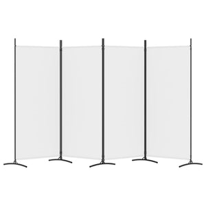 Galleria Design 4-Panel Room Divider White 346x180 cm Fabric