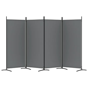 Galleria Design 4-Panel Room Divider Anthracite 346x180 cm Fabric