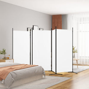 Galleria Design 5-Panel Room Divider White 433x180 cm Fabric