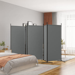 Galleria Design 5-Panel Room Divider Anthracite 433x180 cm Fabric