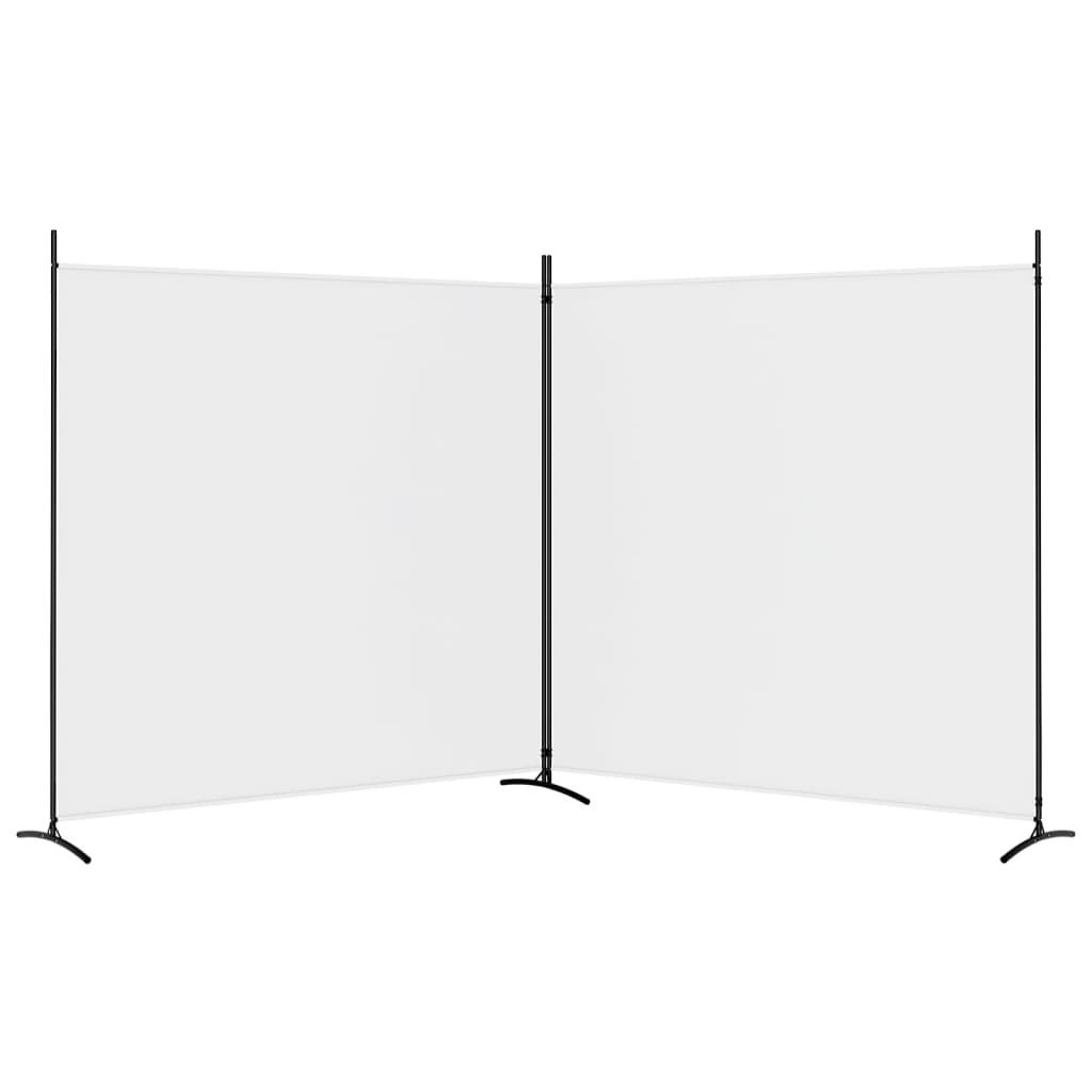 Galleria Design 2-Panel Room Divider White 348x180 cm Fabric